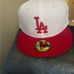 New Era Red and White 59FIFTY Cap